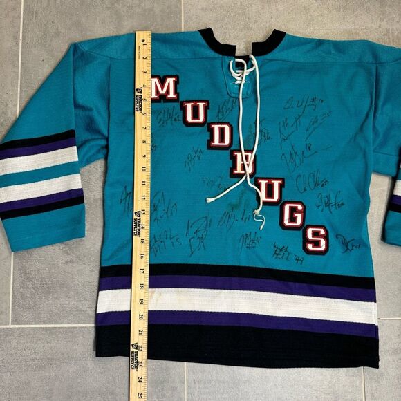 Vintage Bossier Shreveport Mudbugs CHL Team-Signed Jersey - Youth L/XL, SP Brand - Picture 7 of 16